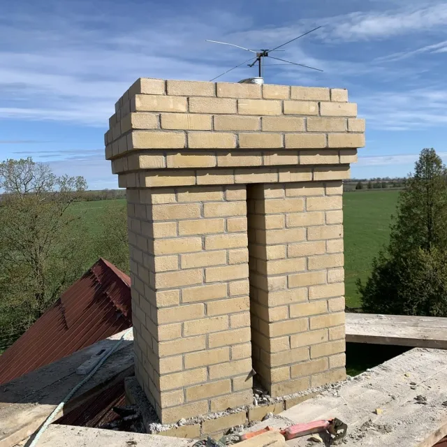 chimney restored in Peterborough